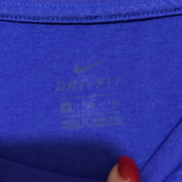 Purpley-blue Nike Dri-fit short sleeved top - Picture 2 of 3